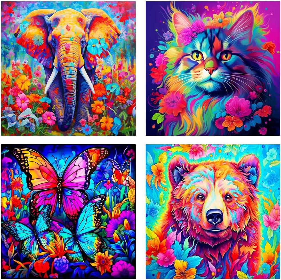 4er-Pack Tier-Diamond Painting - Jetzt bei diamondspainting kaufen