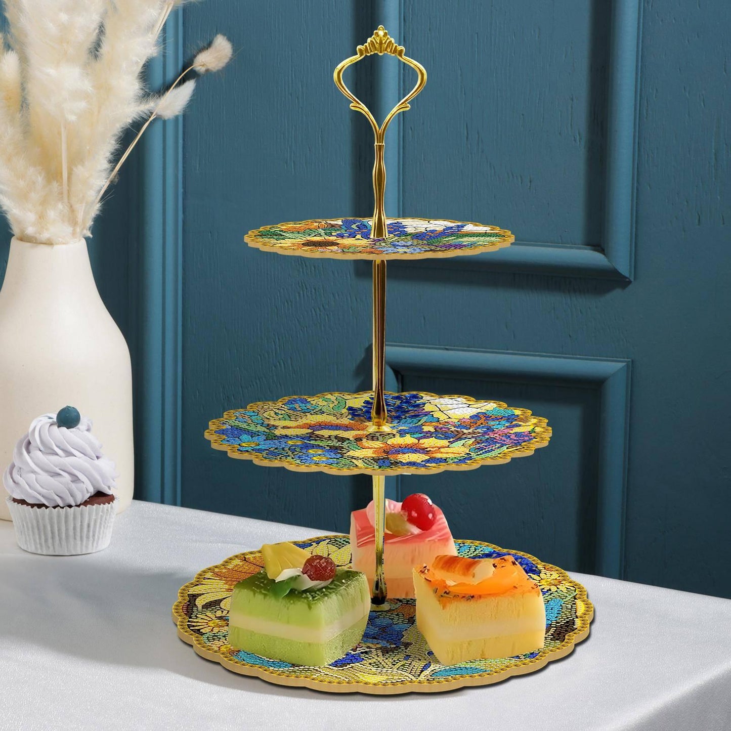 Accessoires- Dreischichtiger dreidimensionaler Speiseteller - Jetzt bei diamondspainting kaufen