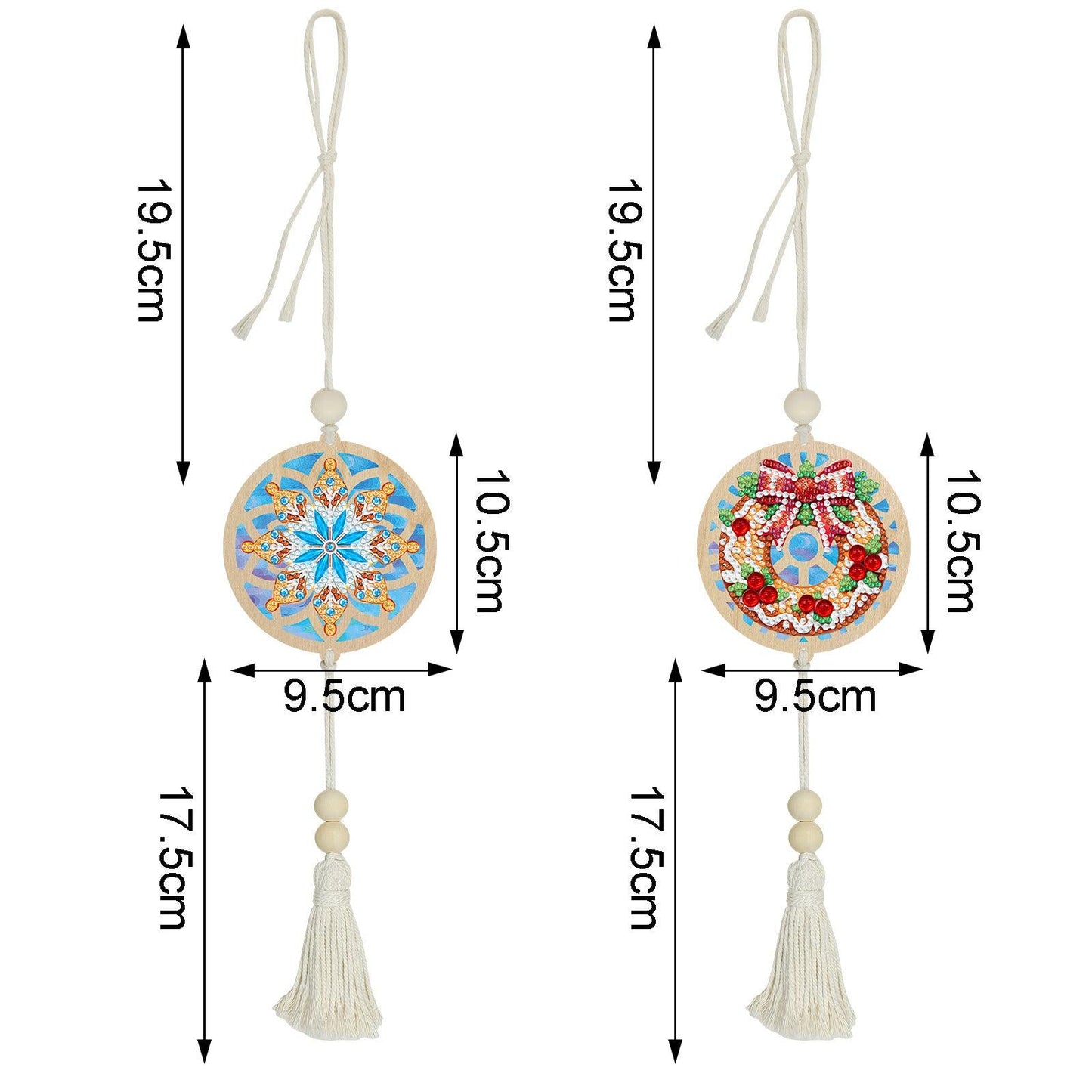 Accessoires- Wanddekoration, zweiteiliges Set(Eiskristalle) - Jetzt bei diamondspainting kaufen