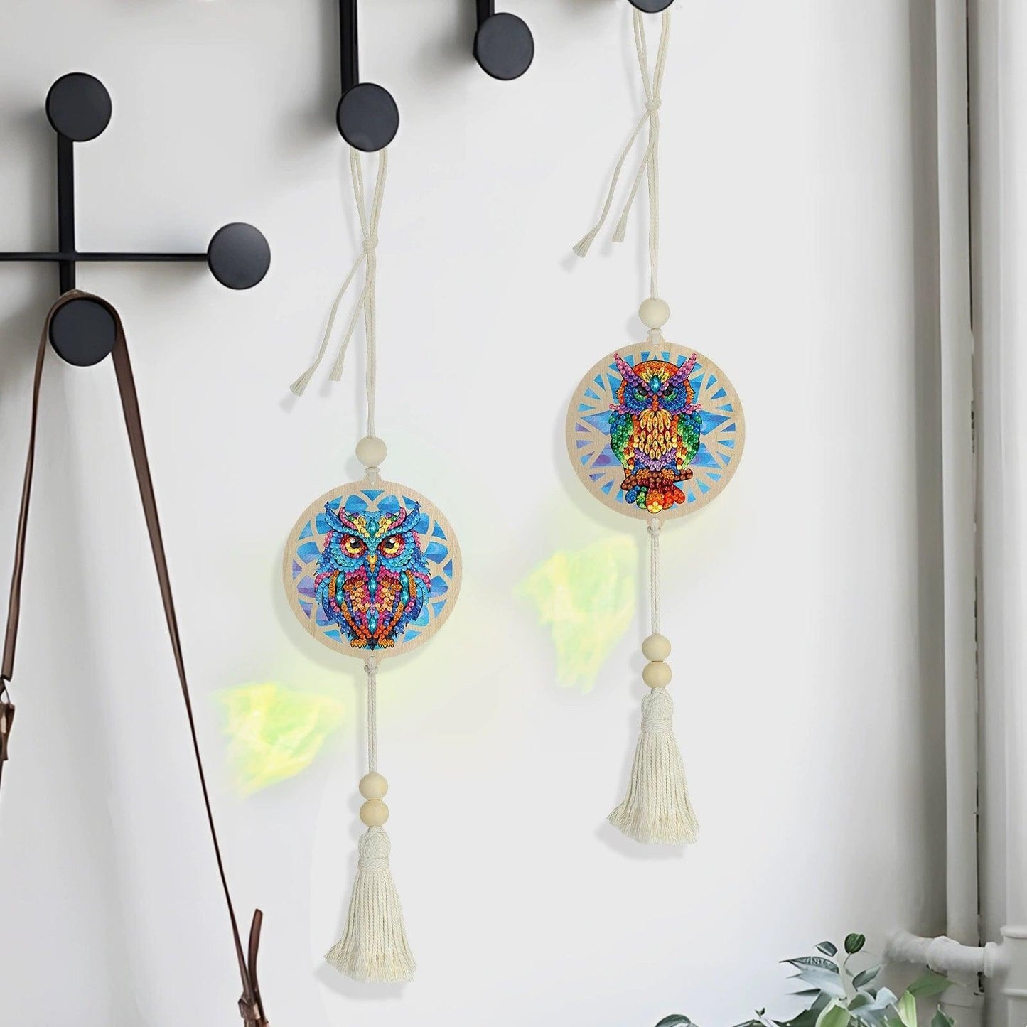 Accessoires- Wanddekoration, zweiteiliges Set(Eule) - Jetzt bei diamondspainting kaufen