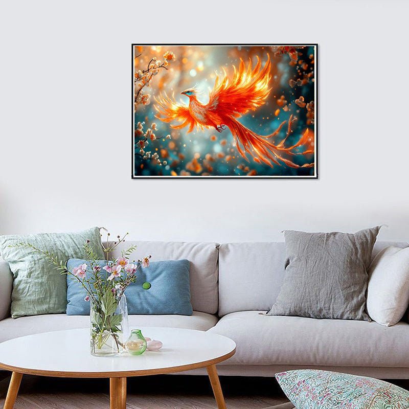 Diamond Painting-Baby-Feuervogel der Magie