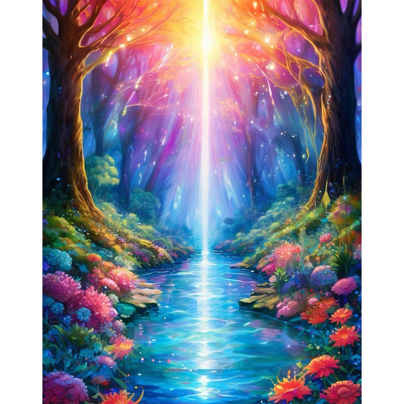 Diamond Painting-Bunter Wald
