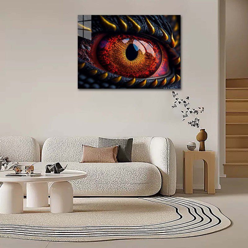 Diamond Painting-Drachenauge des Feuers
