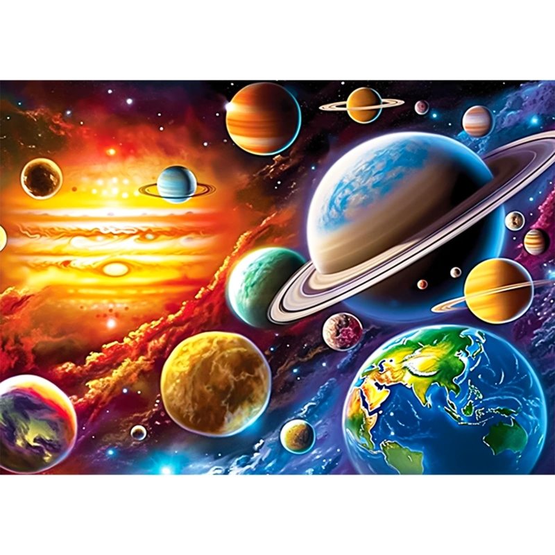 Diamond Painting-Faszinierendes Weltall