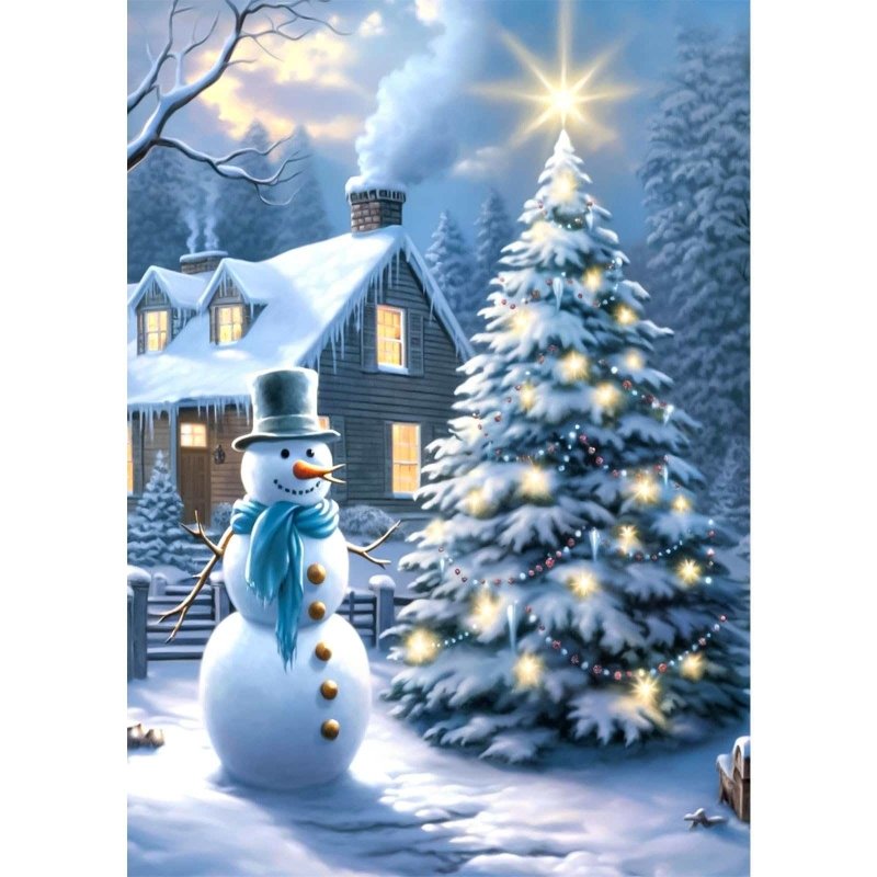 Diamond Painting-Festliche Winterstimmung