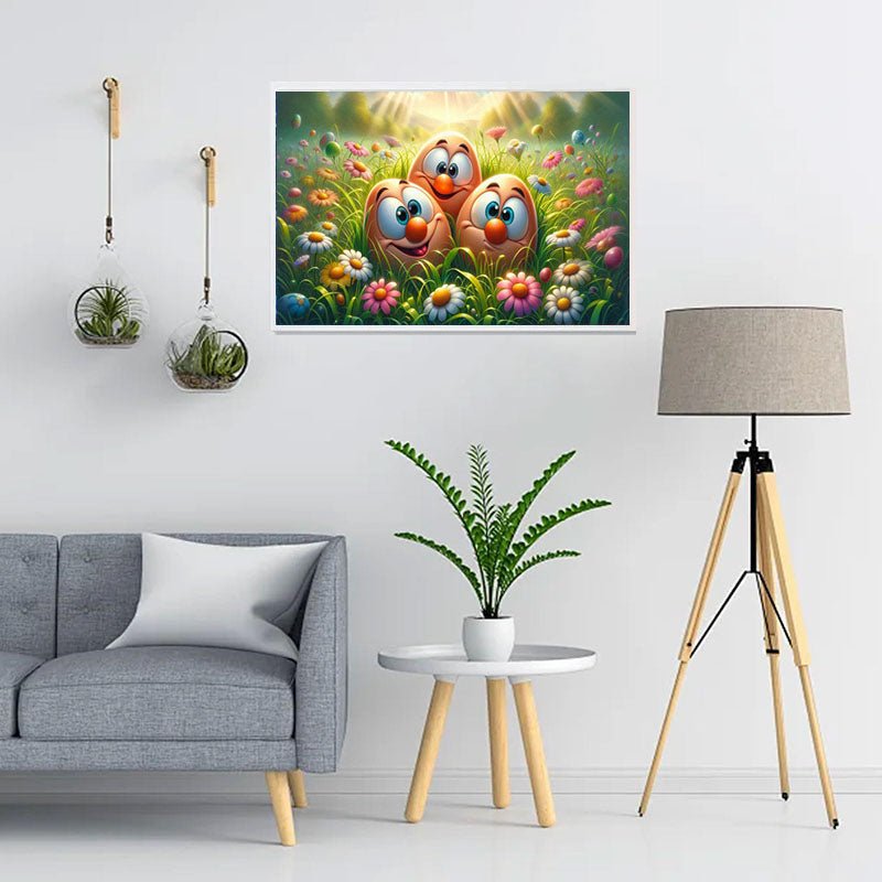 Diamond Painting-Fröhliche Eierfreunde