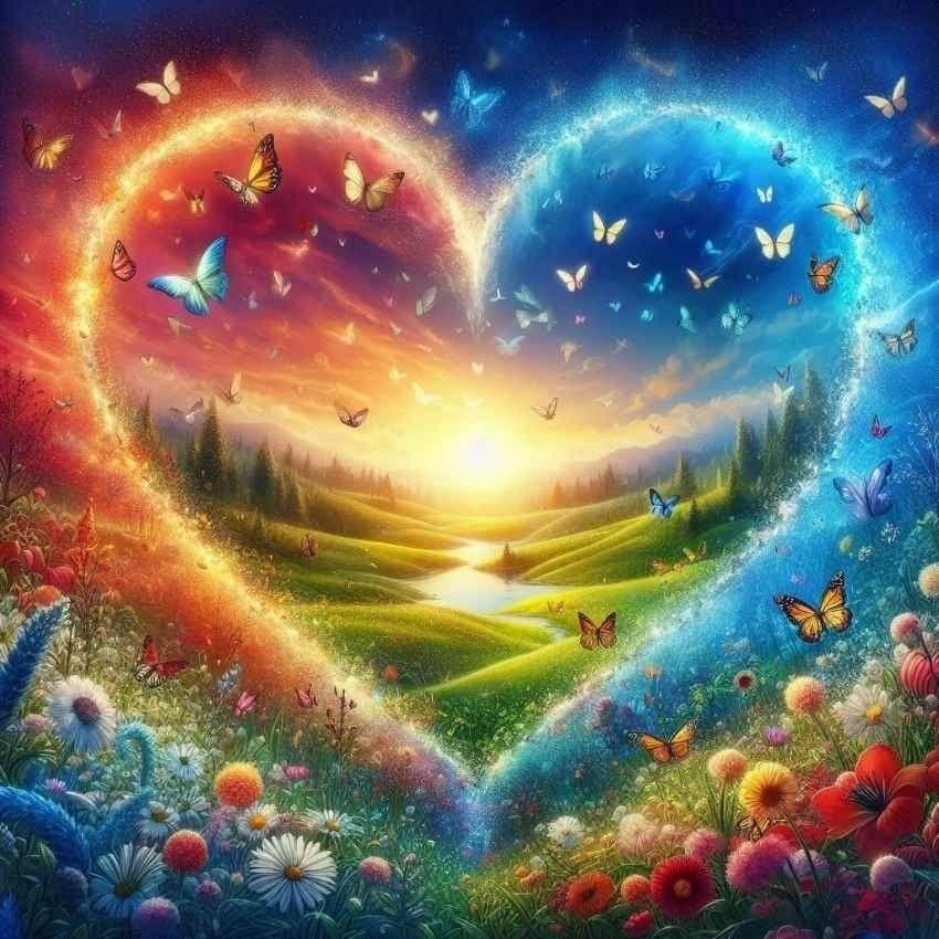 Diamond Painting-Herzförmige Prärie - Jetzt bei diamondspainting kaufen