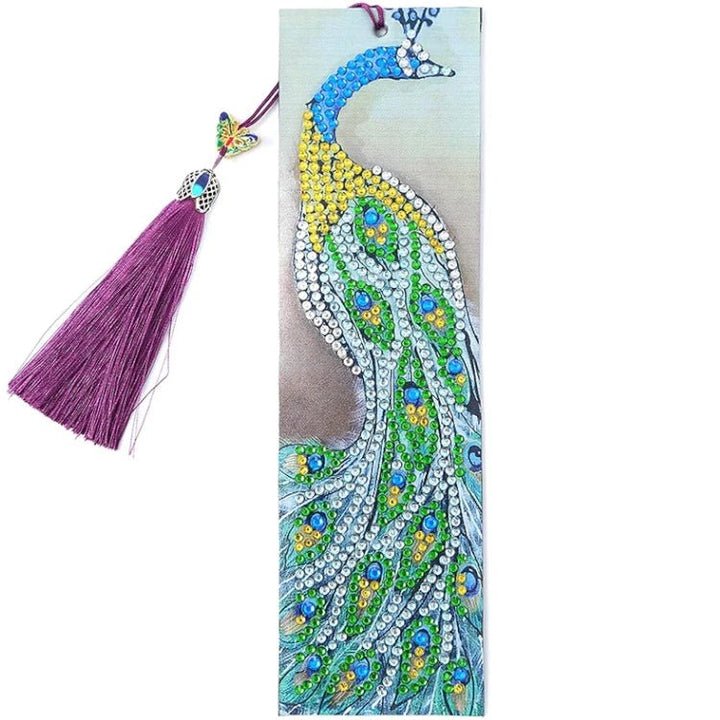 Diamond Painting-Lesezeichen mit Pfau - Jetzt bei diamondspainting kaufen