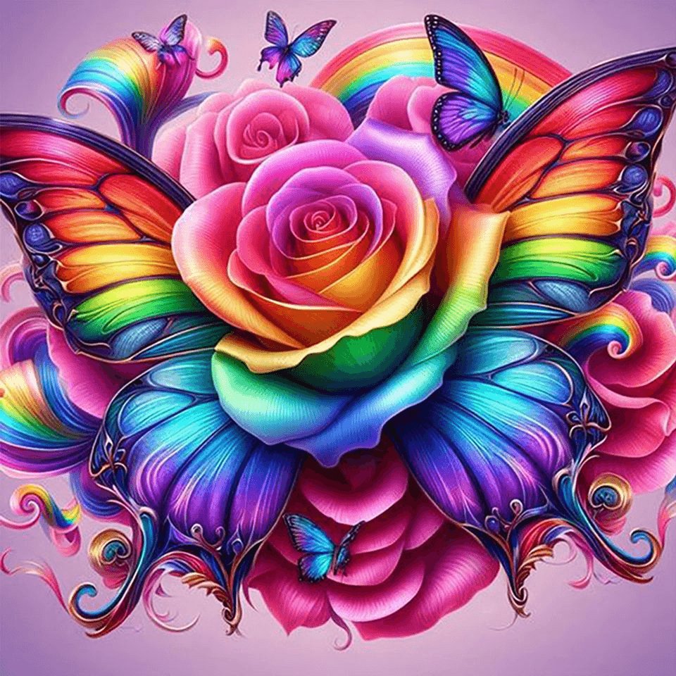 Diamond Painting-leuchtende Rosen - Jetzt bei diamondspainting kaufen