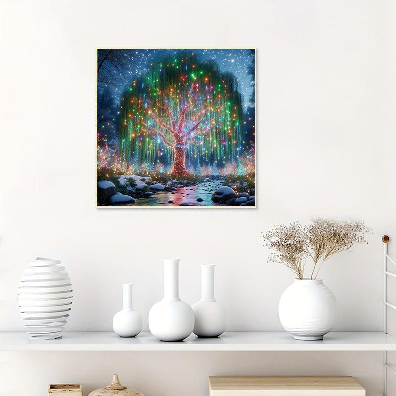 Diamond Painting-Leuchtender Baum