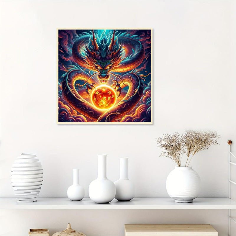 Diamond Painting-Mächtiger Drachenzauber