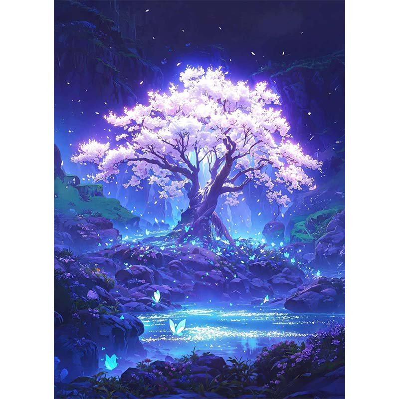Diamond Painting-Magischer Traumwald