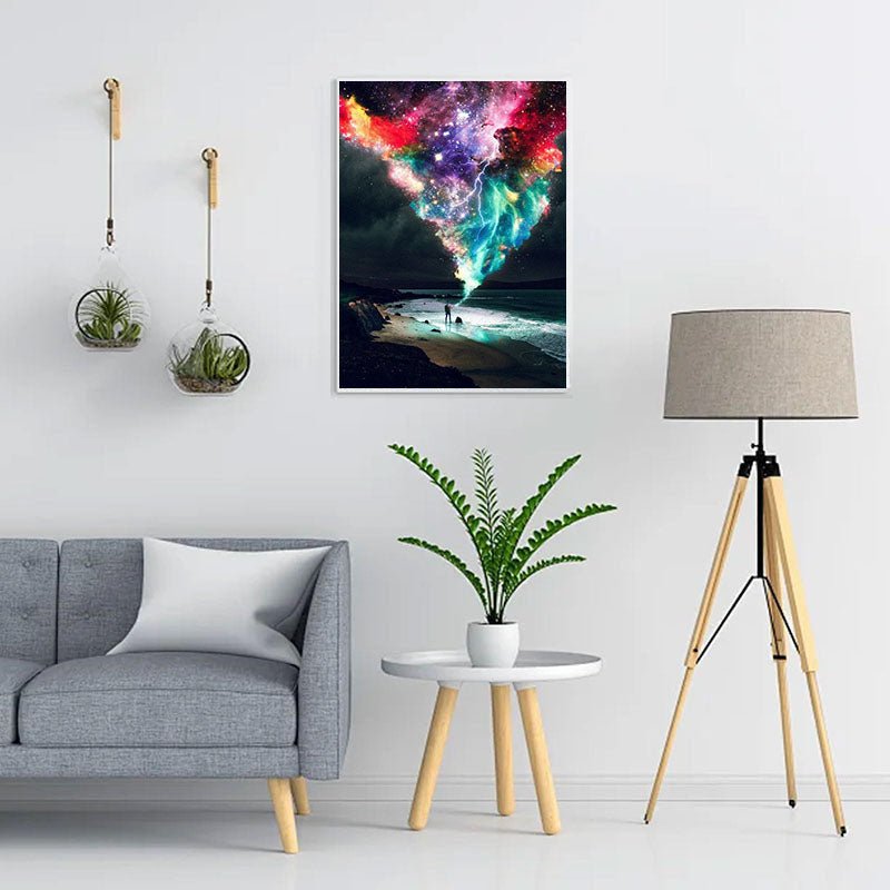 Diamond Painting-Nächtliche Strandlandschaft