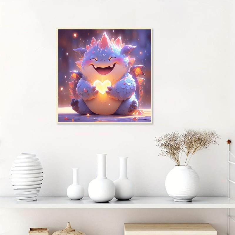 Diamond Painting-Niedlicher dicker Drache