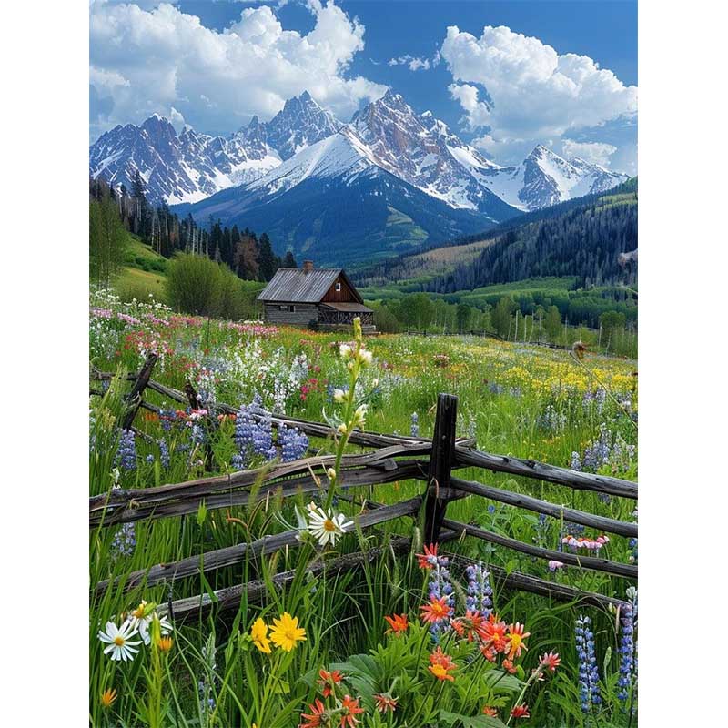 Diamond Painting-Pastorale Landschaft