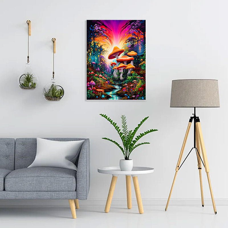 Diamond Painting-Pilzwald