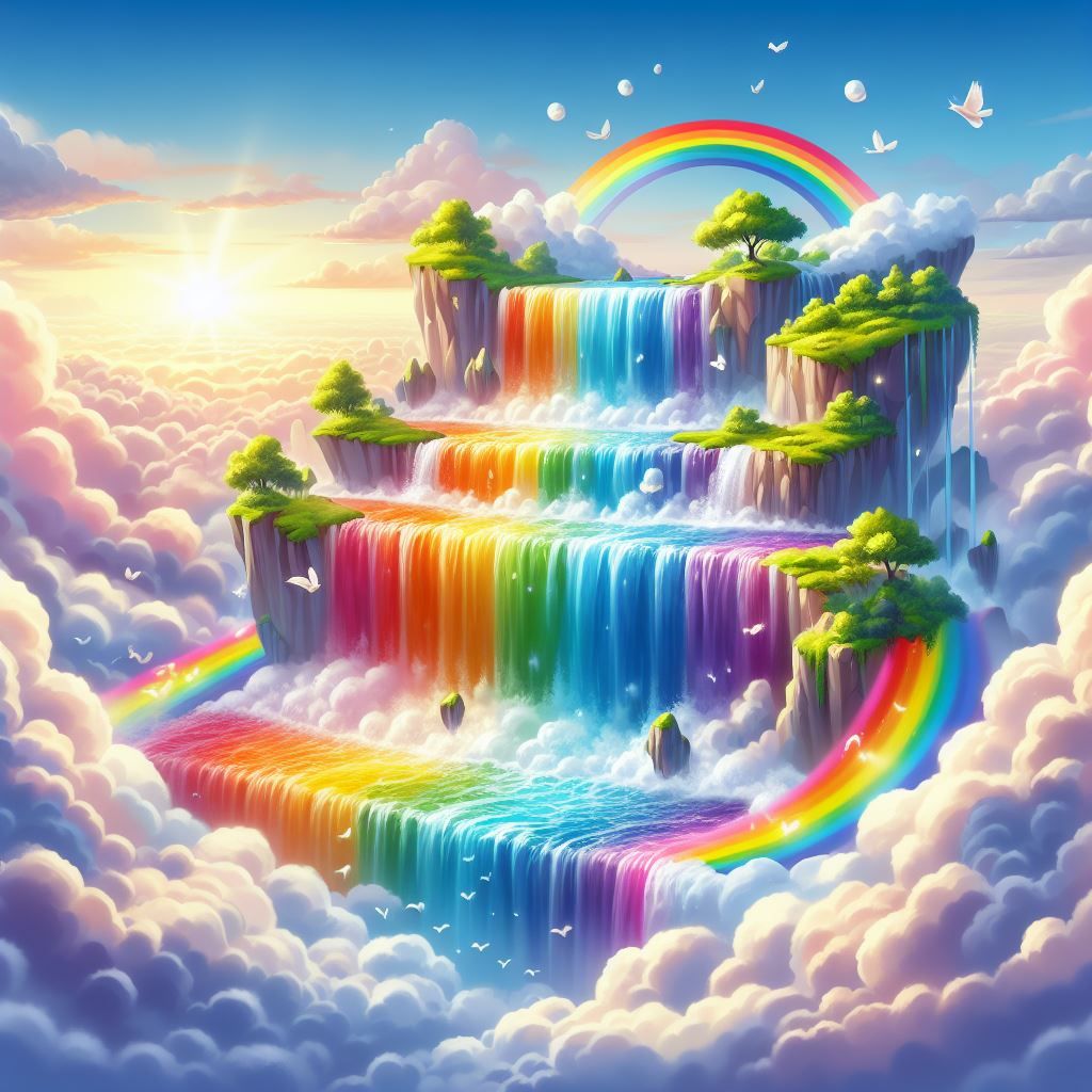 Diamond Painting-Regenbogenwasserfall - Jetzt bei diamondspainting kaufen