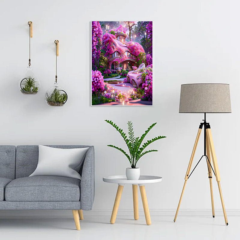 Diamond Painting-Rosa Heimat