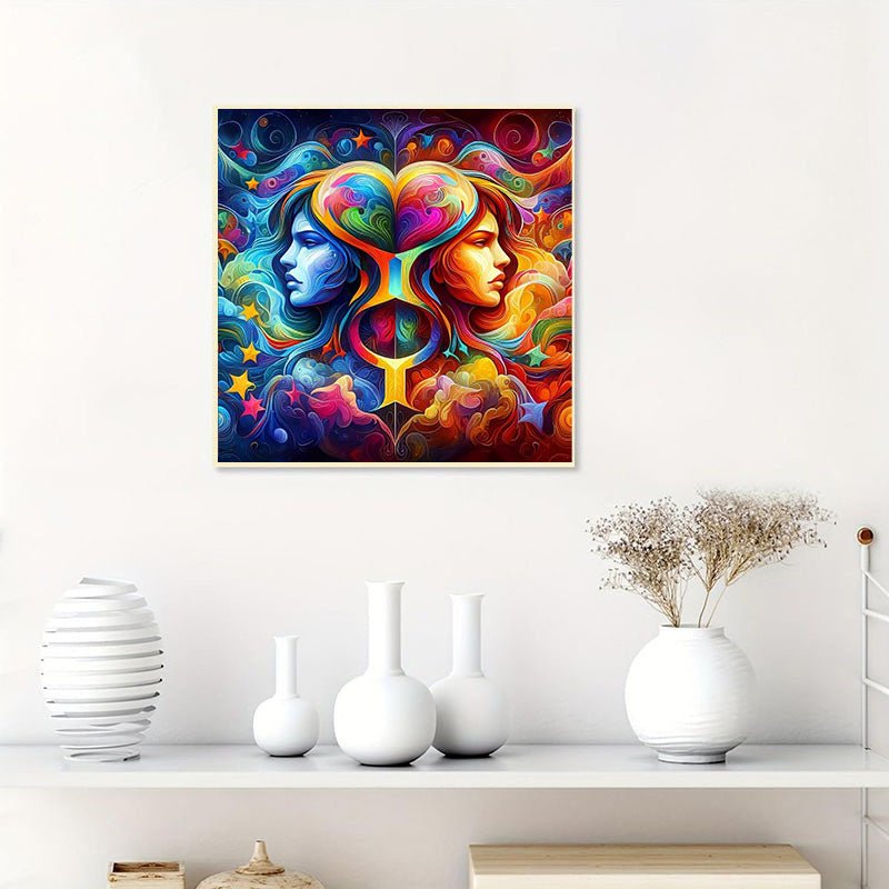 Diamond Painting-Sternzeichen Zwilinge