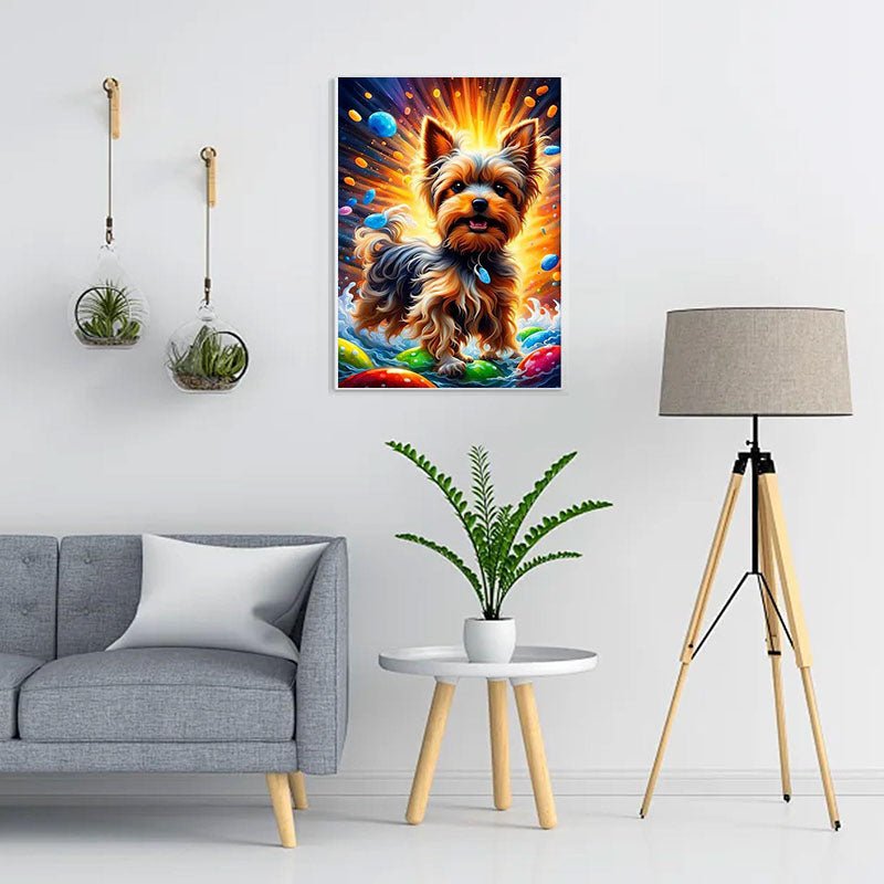 Diamond Painting-Teddy am Strand