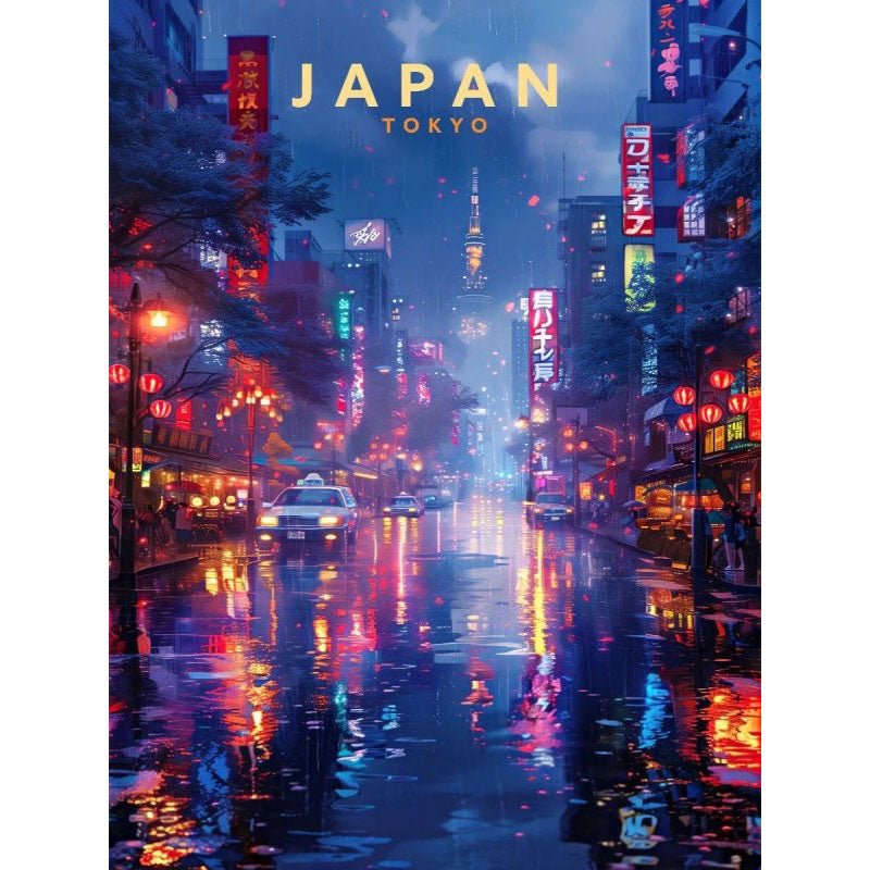 Diamond Painting-Tokyo bei Nacht