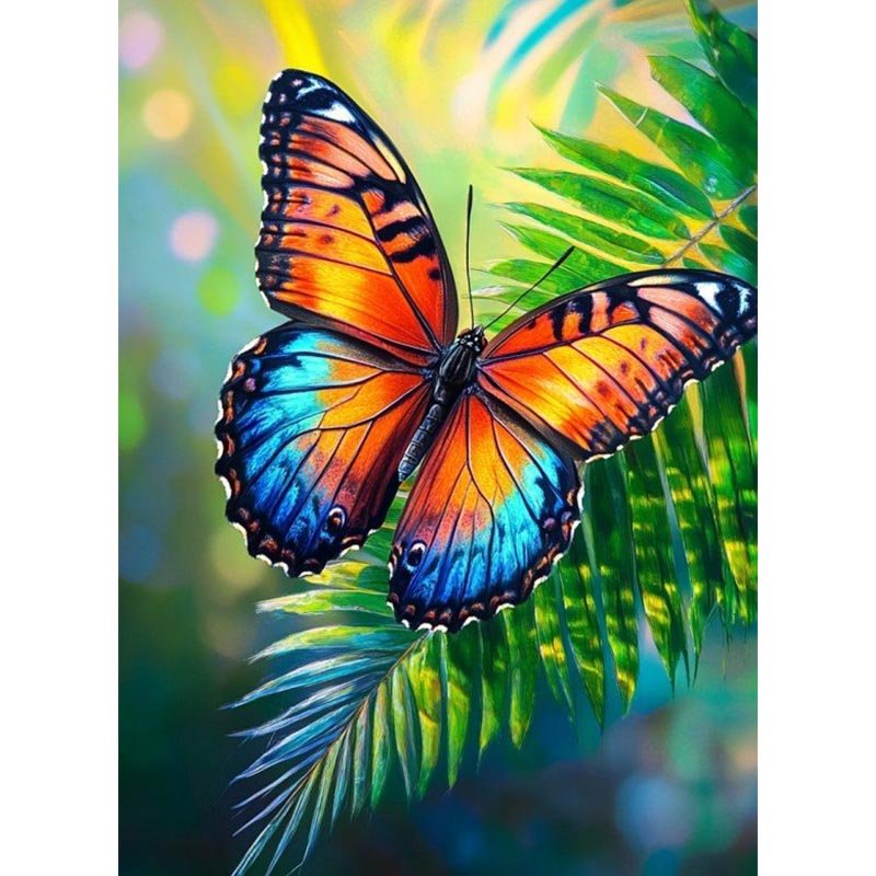 Diamond Painting-Tropischer Schmetterlin