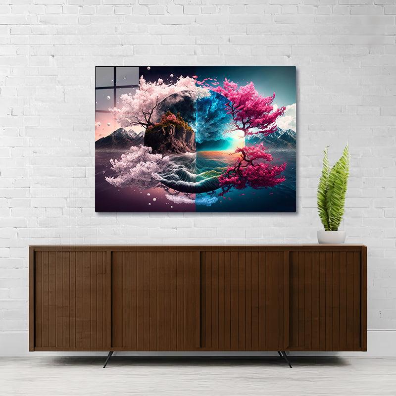 Diamond Painting-Vier Jahreszeiten im Gleichgewicht