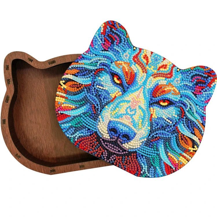 Diamond Painting-Wolf Aufbewahrungsbox - Jetzt bei diamondspainting kaufen