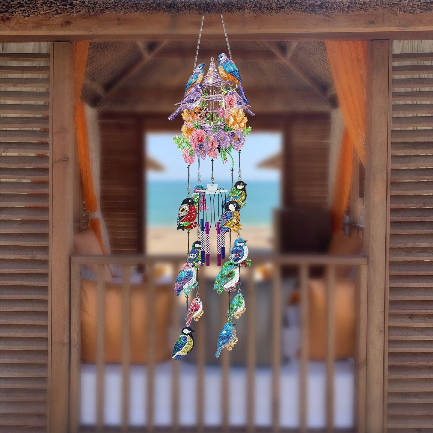 DIY Diamantmalerei doppelseitiges 3D-Windspiel-Anhänger-Aufhängeset - Jetzt bei diamondspainting kaufen