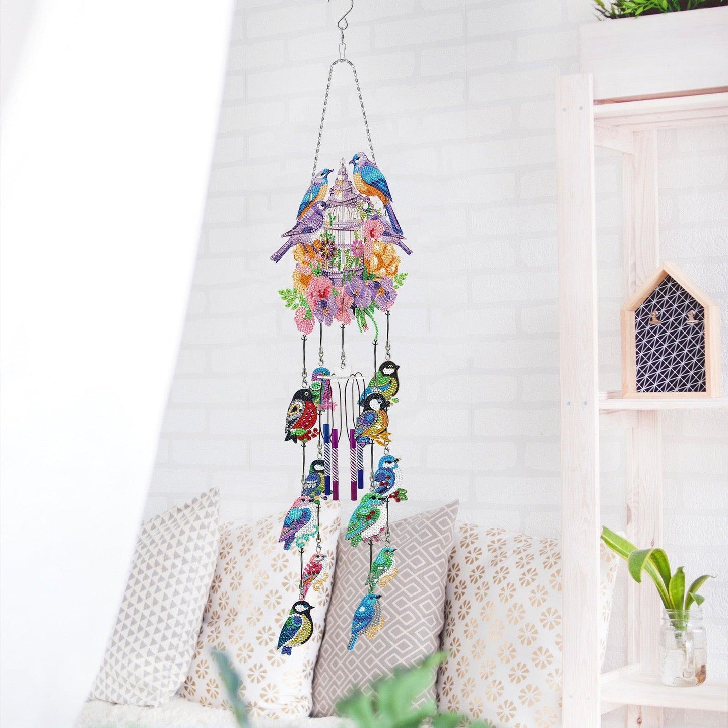 DIY Diamantmalerei doppelseitiges 3D-Windspiel-Anhänger-Aufhängeset - Jetzt bei diamondspainting kaufen