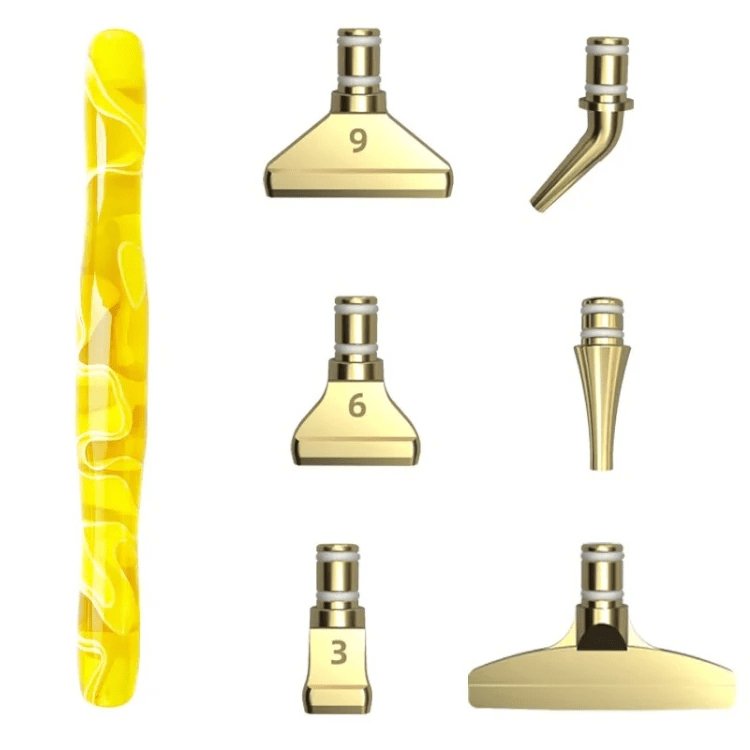 Ergonomischer Stift mit 6 Metall Aufsätzen - Diamond Painting - Jetzt bei diamondspainting kaufen