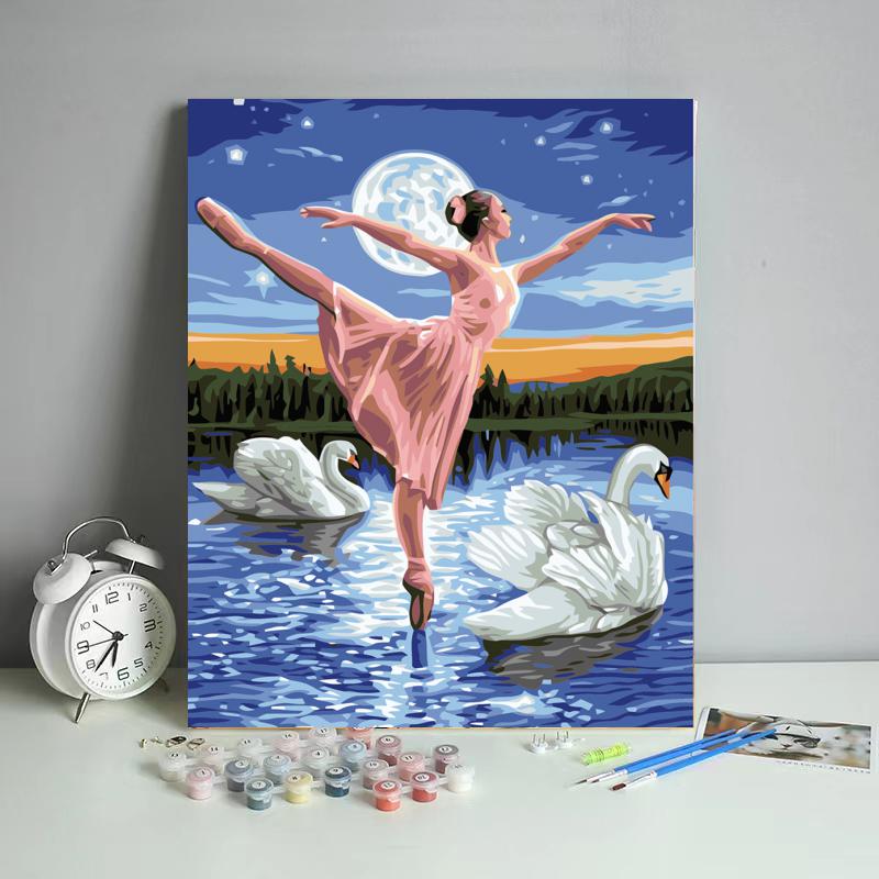 Malen nach Zahlen -Ballerina im Mondschein - Jetzt bei diamondspainting kaufen