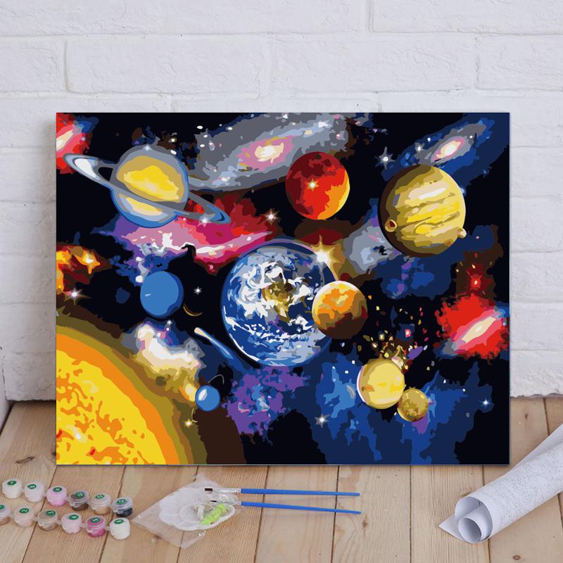 Malen nach Zahlen - Planeten und Sterne - Jetzt bei diamondspainting kaufen