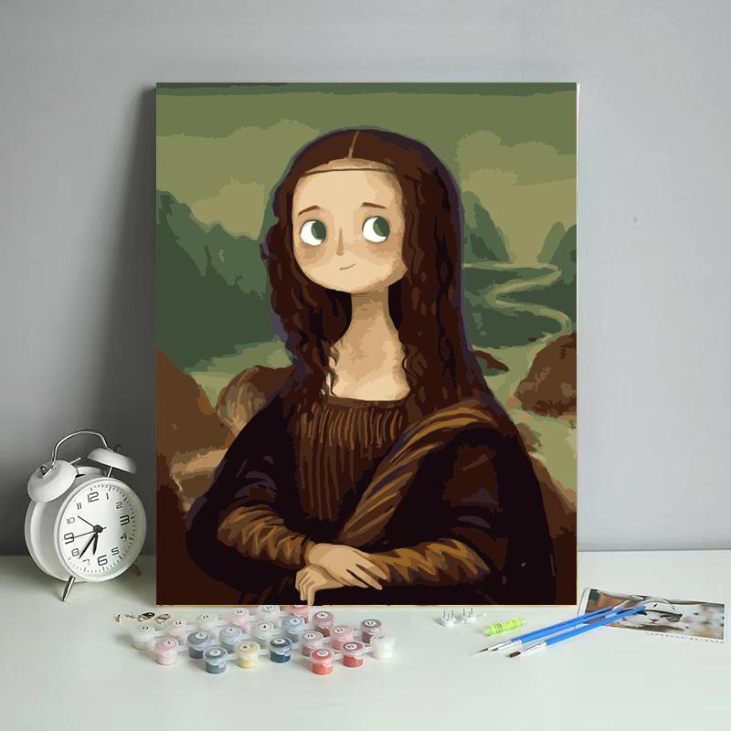Malen nach Zahlen -Süße Mona - Jetzt bei diamondspainting kaufen