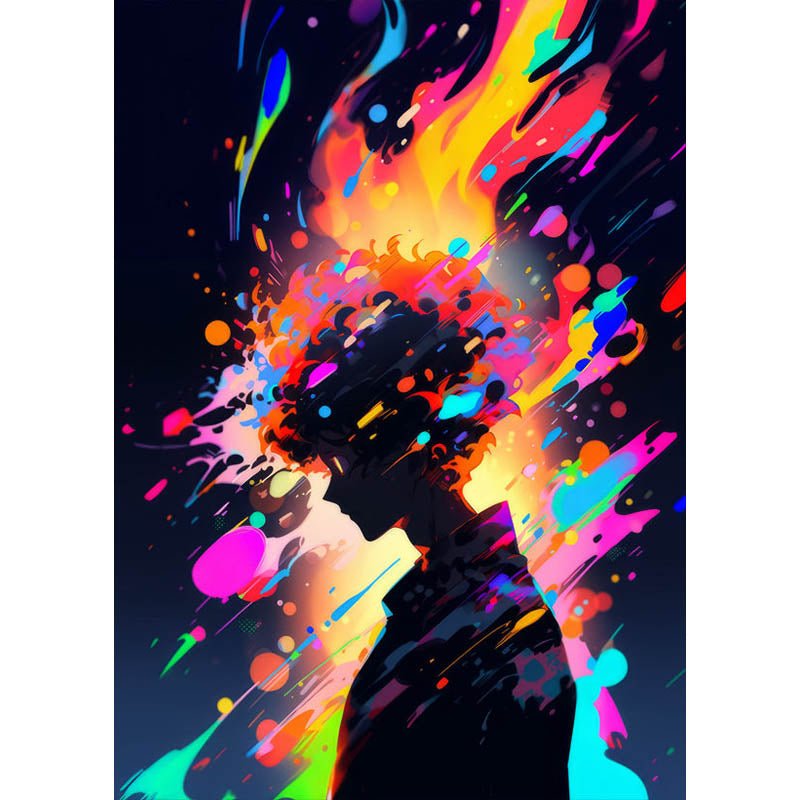 Strass-Graffiti Silhouette