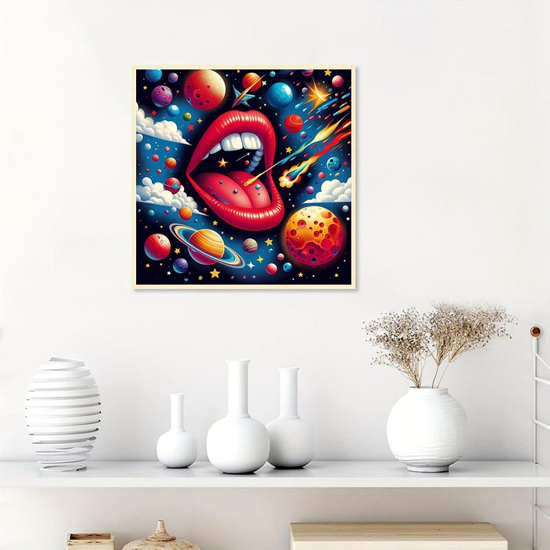 Rhinestone Landscape In Apple