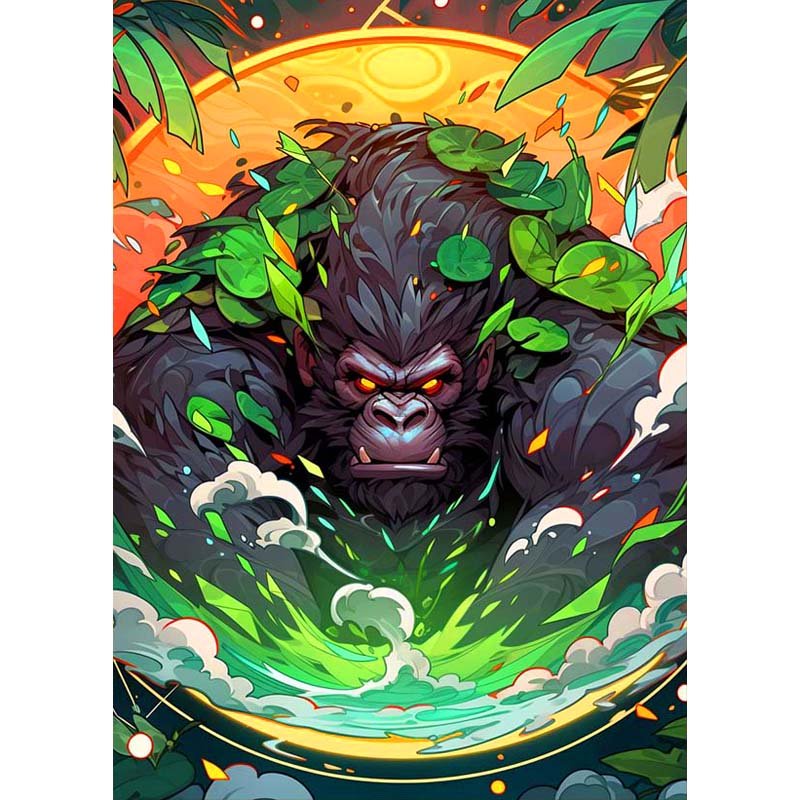 Strass-Wilder Gorilla