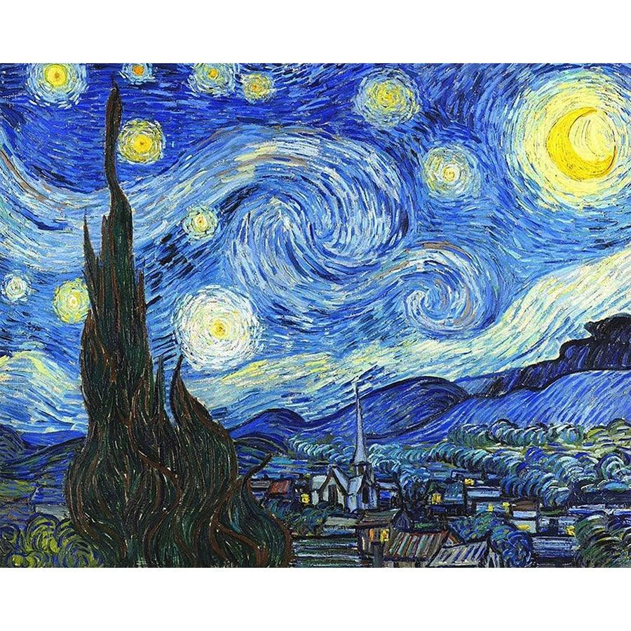 Voll AB Diamond Painting-Mond und Dorf - Jetzt bei diamondspainting kaufen