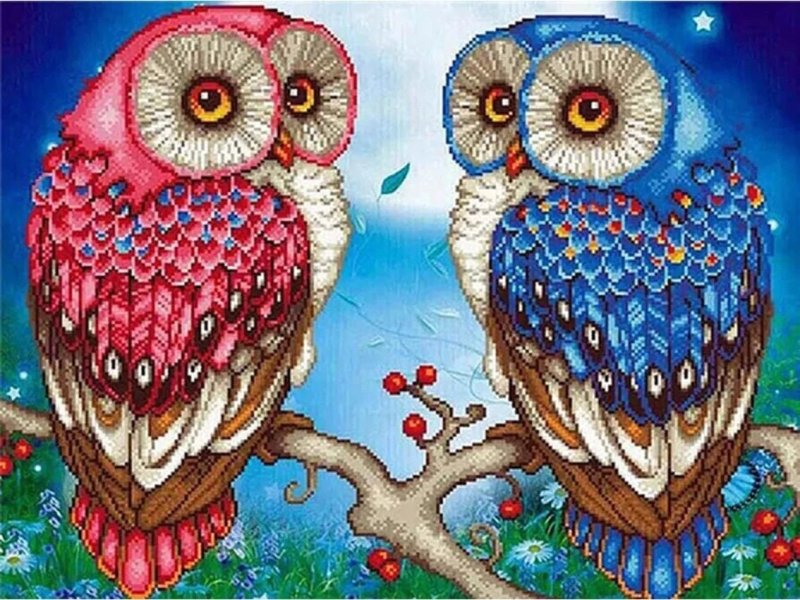 Diamond Painting Eule