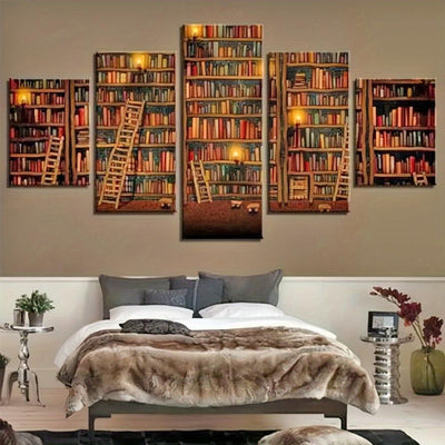 5 Paneele Diamond Painting-Bibliothek - Jetzt bei diamondspainting kaufen