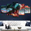 5 Paneele Diamond Painting-Böser Drache - Jetzt bei diamondspainting kaufen