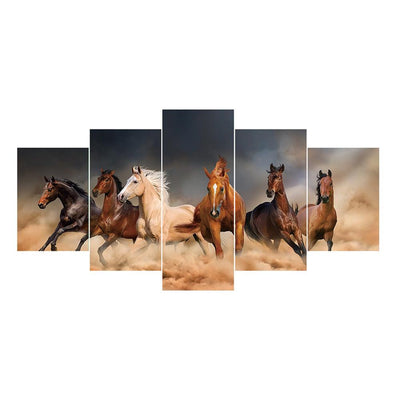 5 Paneele Diamond Painting-Laufendes Pferd - Jetzt bei diamondspainting kaufen