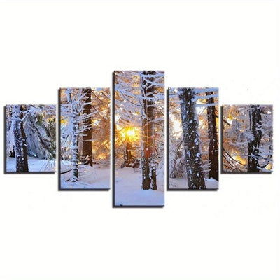 5 Paneele Diamond Painting-Winter - Jetzt bei diamondspainting kaufen