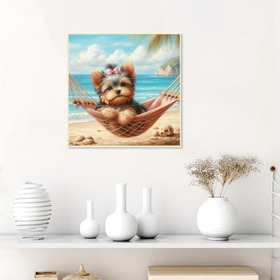 AB Diamond Painting-Strandwelpe