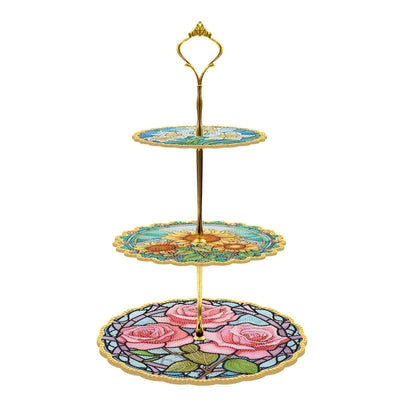 Accessoires- Dreischichtiger dreidimensionaler Speiseteller - Jetzt bei diamondspainting kaufen