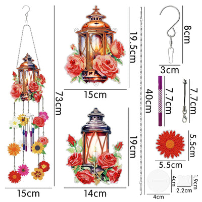 Accessoires-Hängende Windspiele (Blumenhaus) - Jetzt bei diamondspainting kaufen