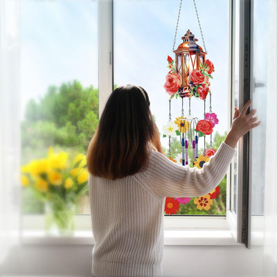 Accessoires-Hängende Windspiele (Blumenhaus) - Jetzt bei diamondspainting kaufen
