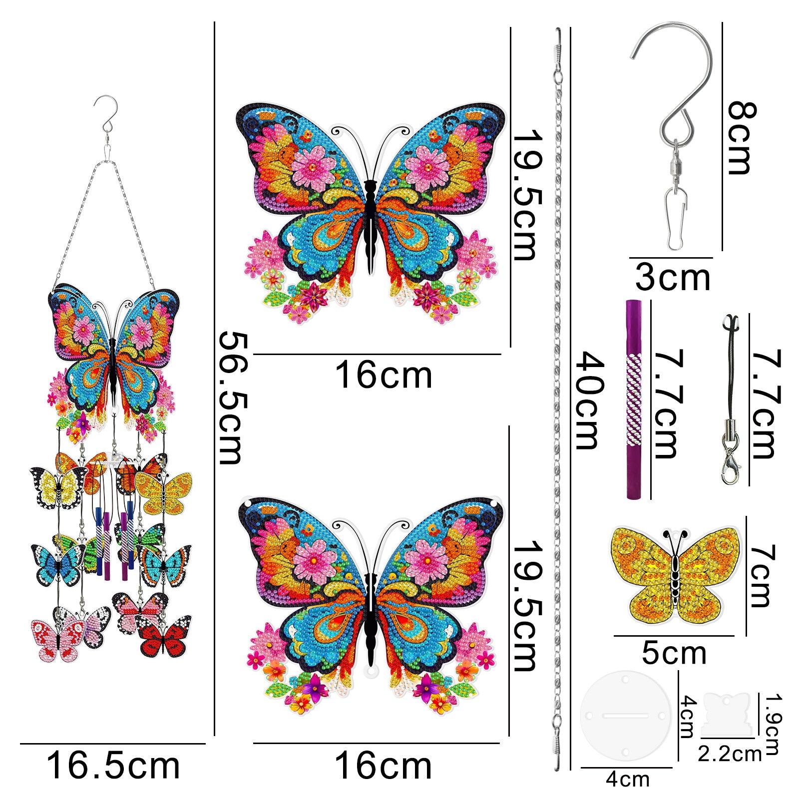 Accessoires-Hängende Windspiele (Schmetterling) - Jetzt bei diamondspainting kaufen