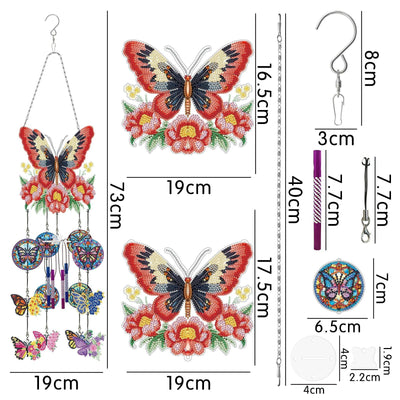 Accessoires-Hängende Windspiele (Schmetterling) - Jetzt bei diamondspainting kaufen