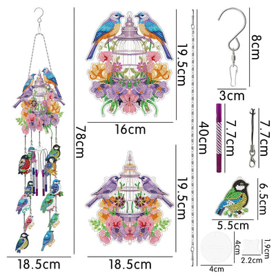 Accessoires-Hängende Windspiele (Vogel) - Jetzt bei diamondspainting kaufen
